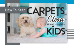 Hoe tapijten schoon te houden als u met kinderen samenwoont?